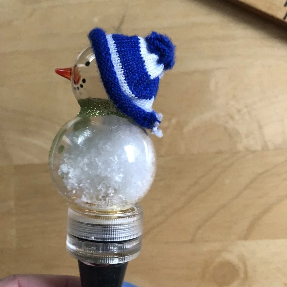 Christmas Wine Stoppers Snowman Holiday Decor Pier 1- Midwest Light up Stoppers